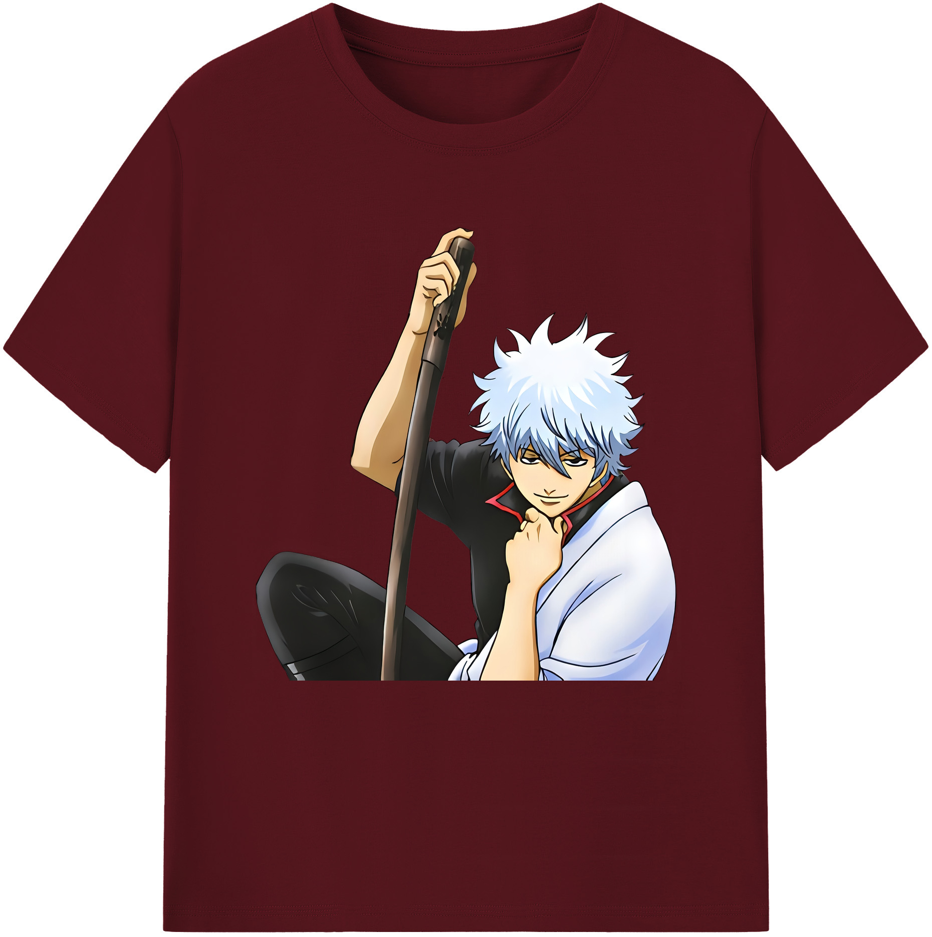 （画像用） ぎんたま 坂田銀時（さかたぎんとき） 神楽 志村新八（しむら しんぱち） GINTAMA Sakata Gintoki Kagura Shimura Shinpachi 綿100％半袖Tシャツ（フロントプリント）